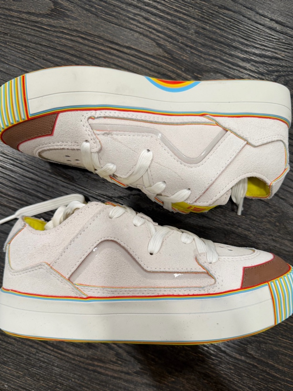 MSCHF Gobstomper Jimmy Fallon Edition Off White Red Yellow Blue Men's Size 6
